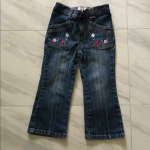 Levi Strauss 3T girls embroidered jeans